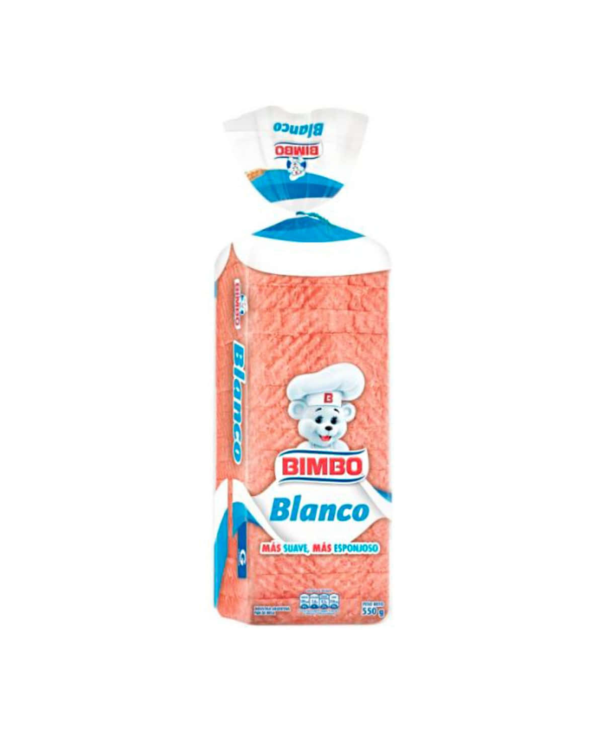 Pan Bimbo Blanco 550 Gr